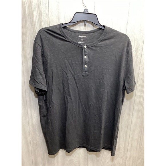 Goodfellow & Co Other - GOODFELLOW Men's (Size XXL) Short Sleeve 1/4 Button T-Shirt‎ 100% Cotton 31Q